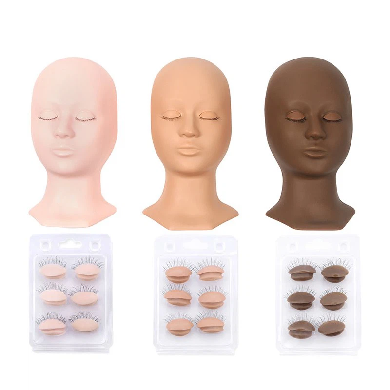 eyelash extension training head