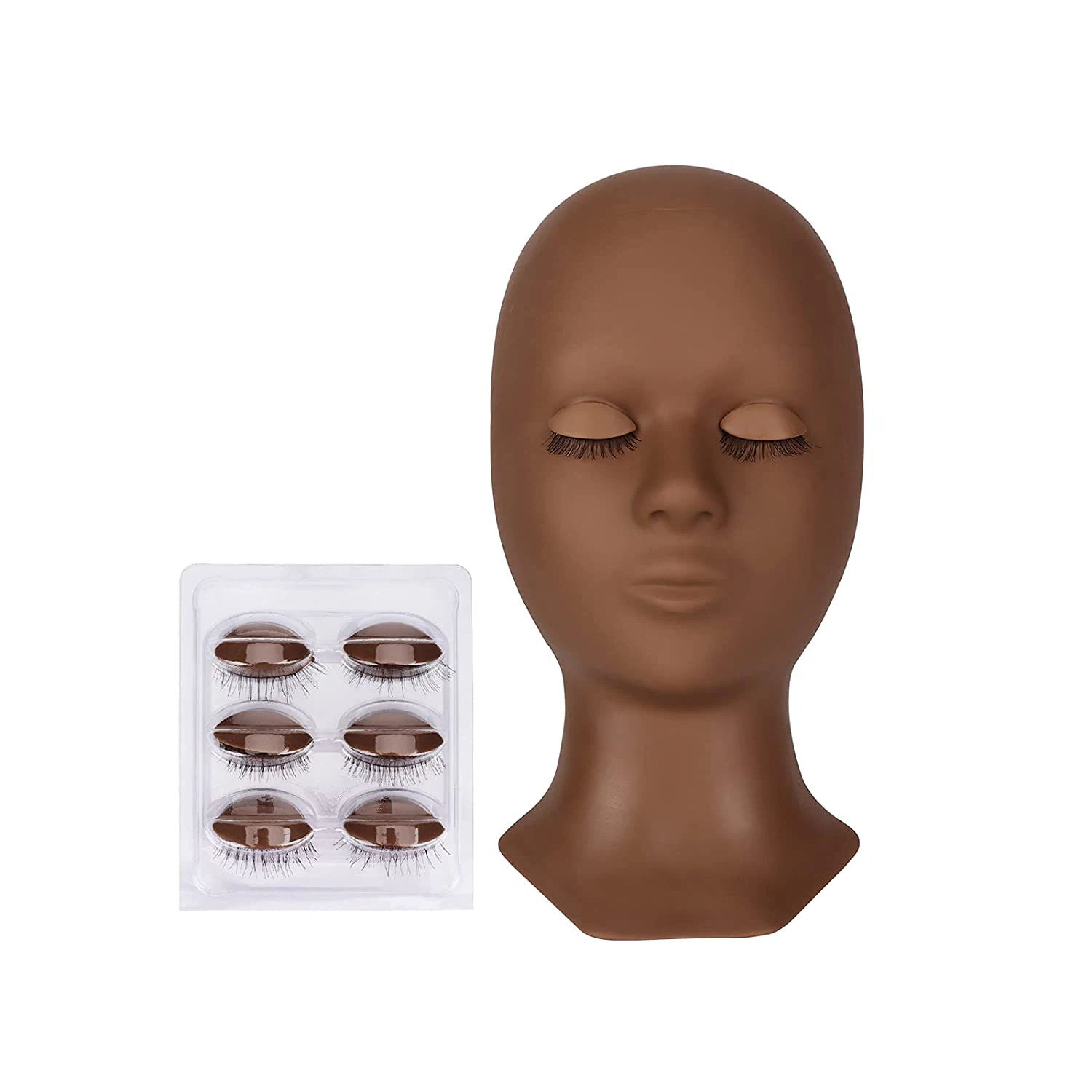 eyelash mannequin head